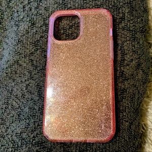 Pink glitter iPhone 12 Pro Max case
